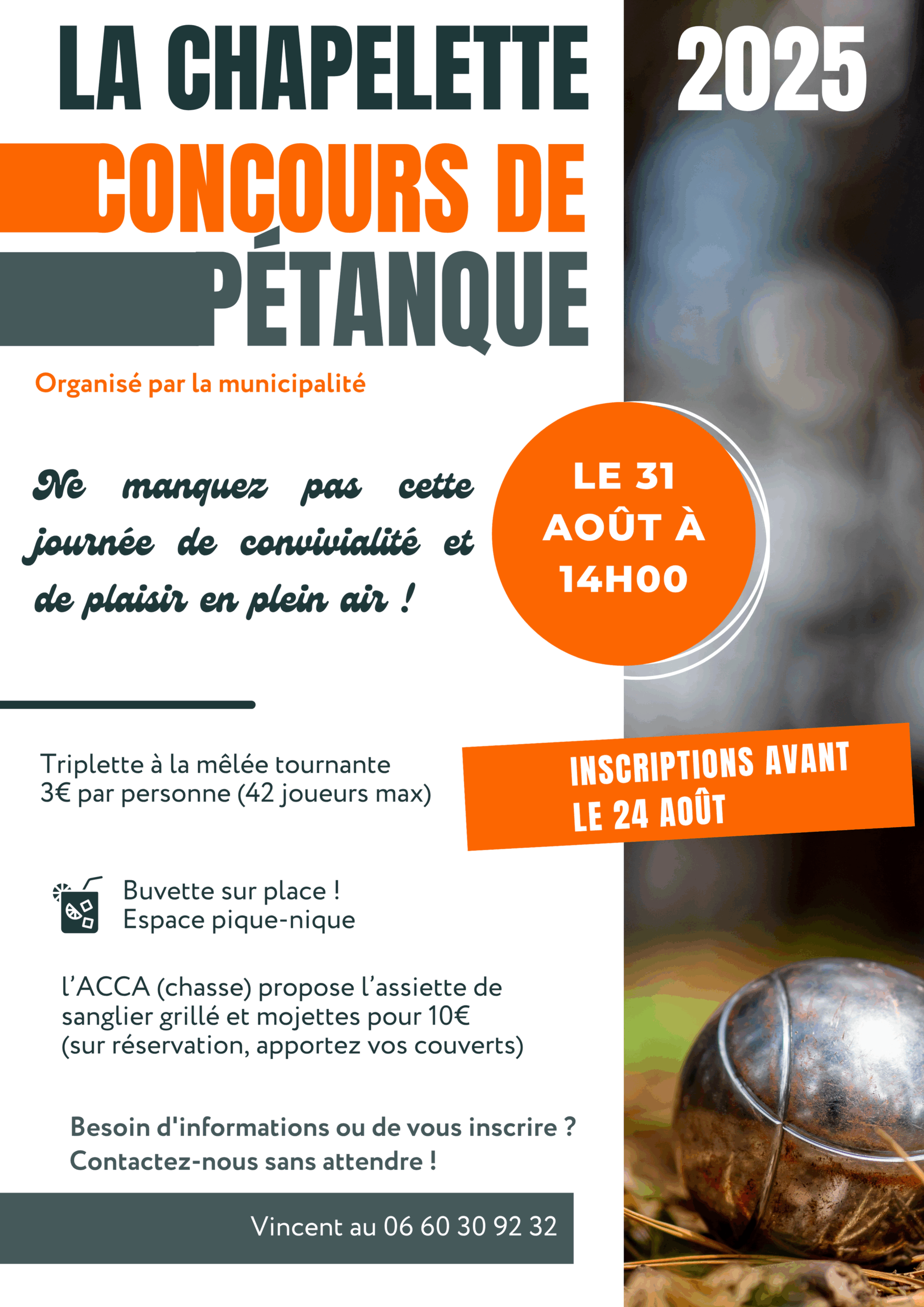concours de pétanque